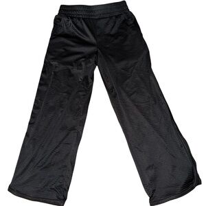Girls Mesh Black Wide-Leg Pants Size S